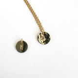 Letter disc pendant (only)