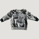 Animal pattern sweater