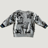 Animal pattern sweater