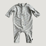 Stripe footed onesie