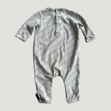 Stripe footed onesie