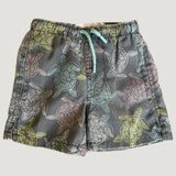 Turtle print swim trunks